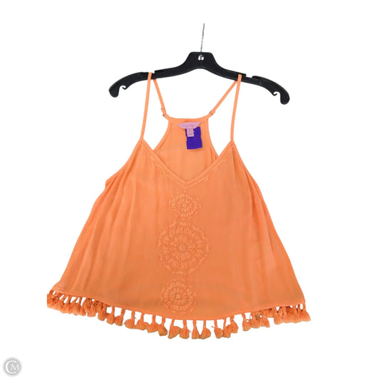 Top Sleeveless Designer By Lilly Pulitzer In Orange, Size: Xs