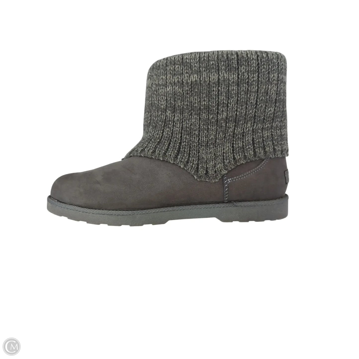 Boots Mid-calf Flats By Clothes Mentor In Grey, Size: 11