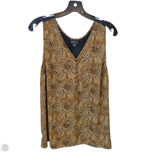 Top Sleeveless By Worthington In Animal Print, Size: M