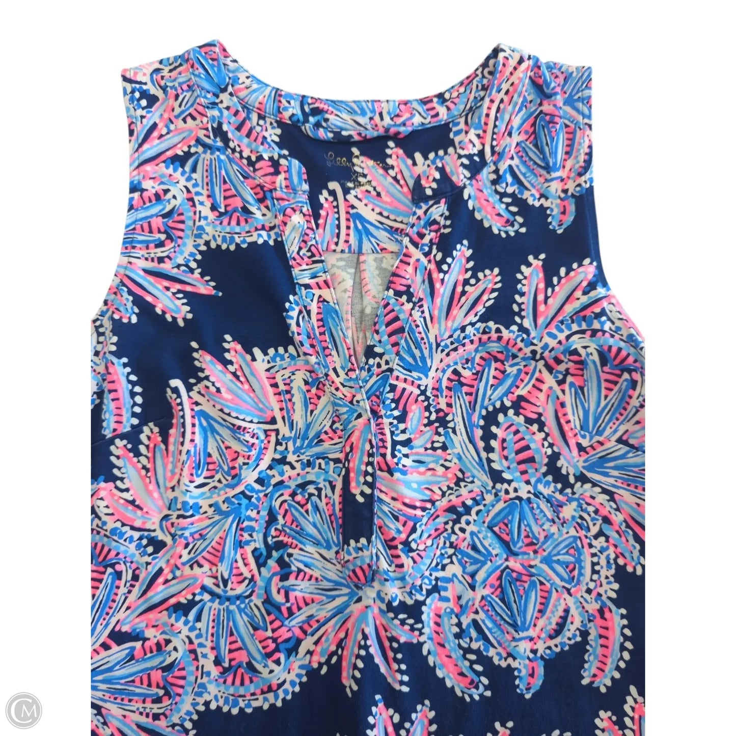 Dress Designer By Lilly Pulitzer In Blue & Pink, Size: Xs