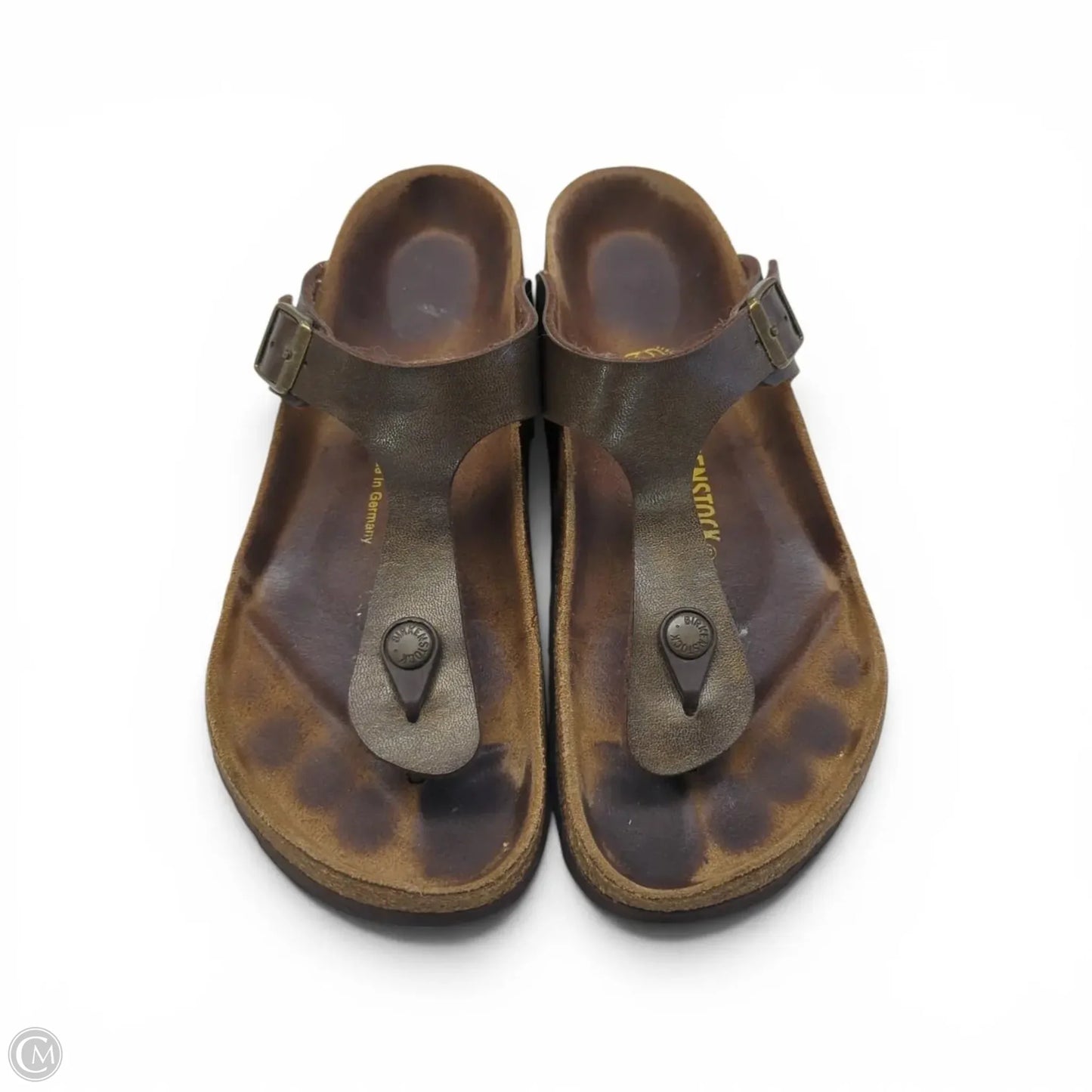 Sandals Flats By Birkenstock In Brown, Size: 7.5