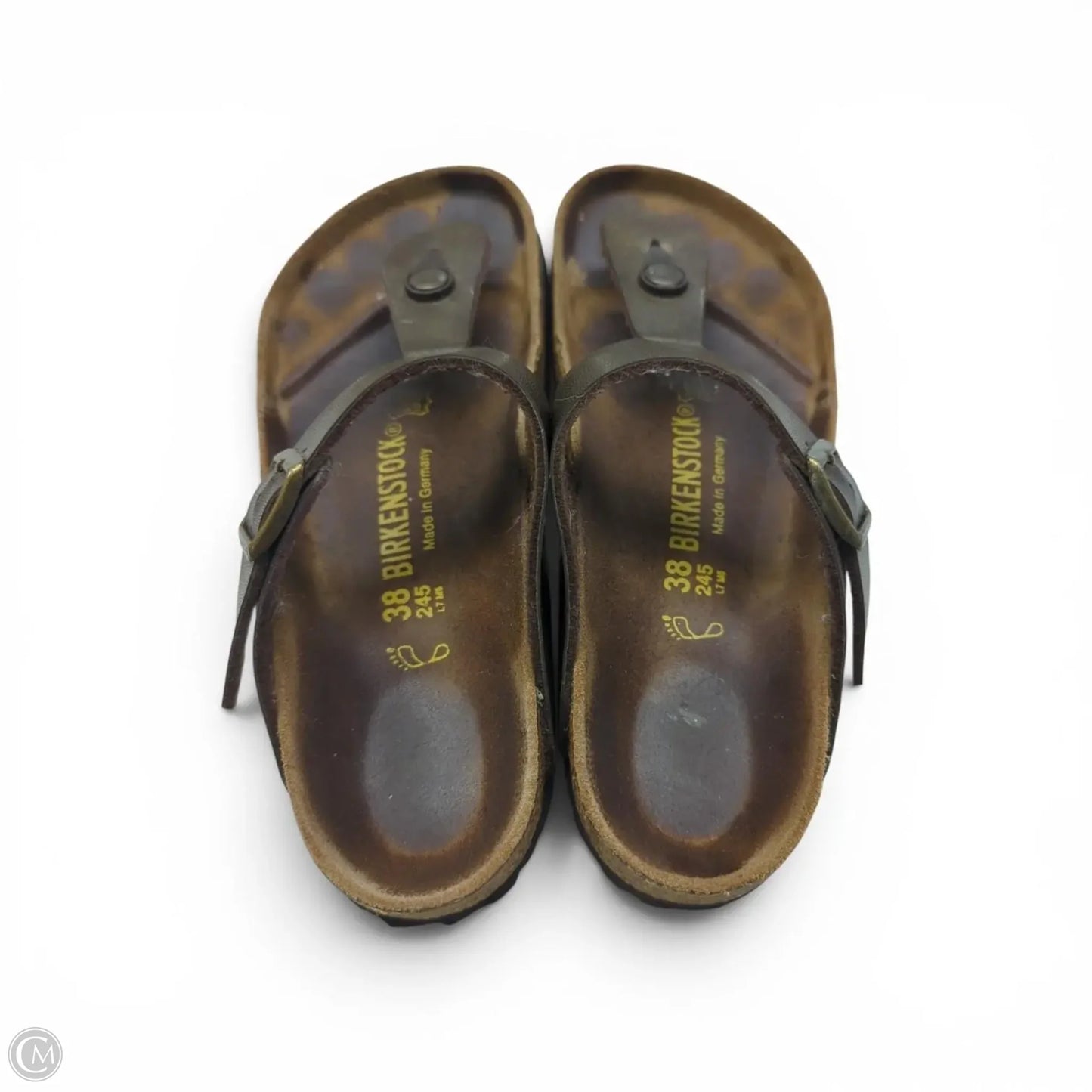 Sandals Flats By Birkenstock In Brown, Size: 7.5