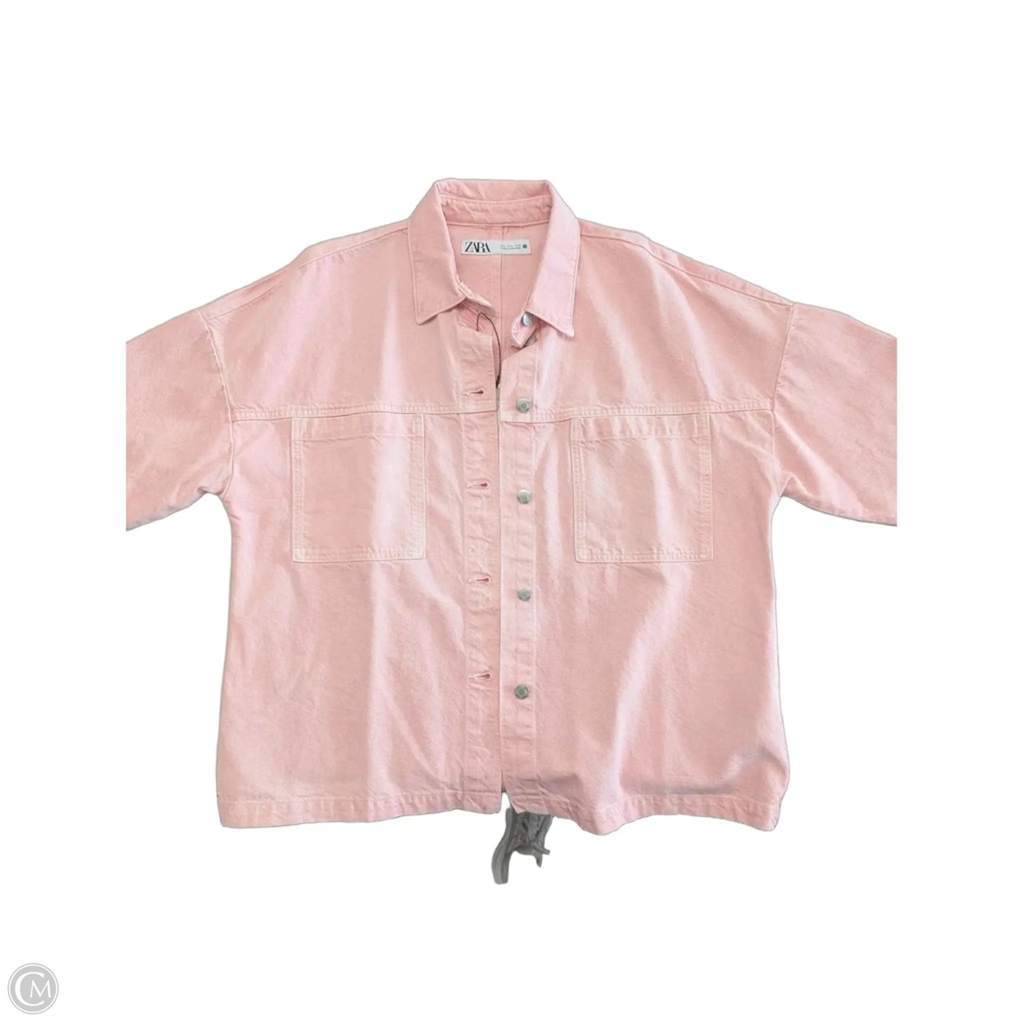 Jacket Denim By Zara, Size: L