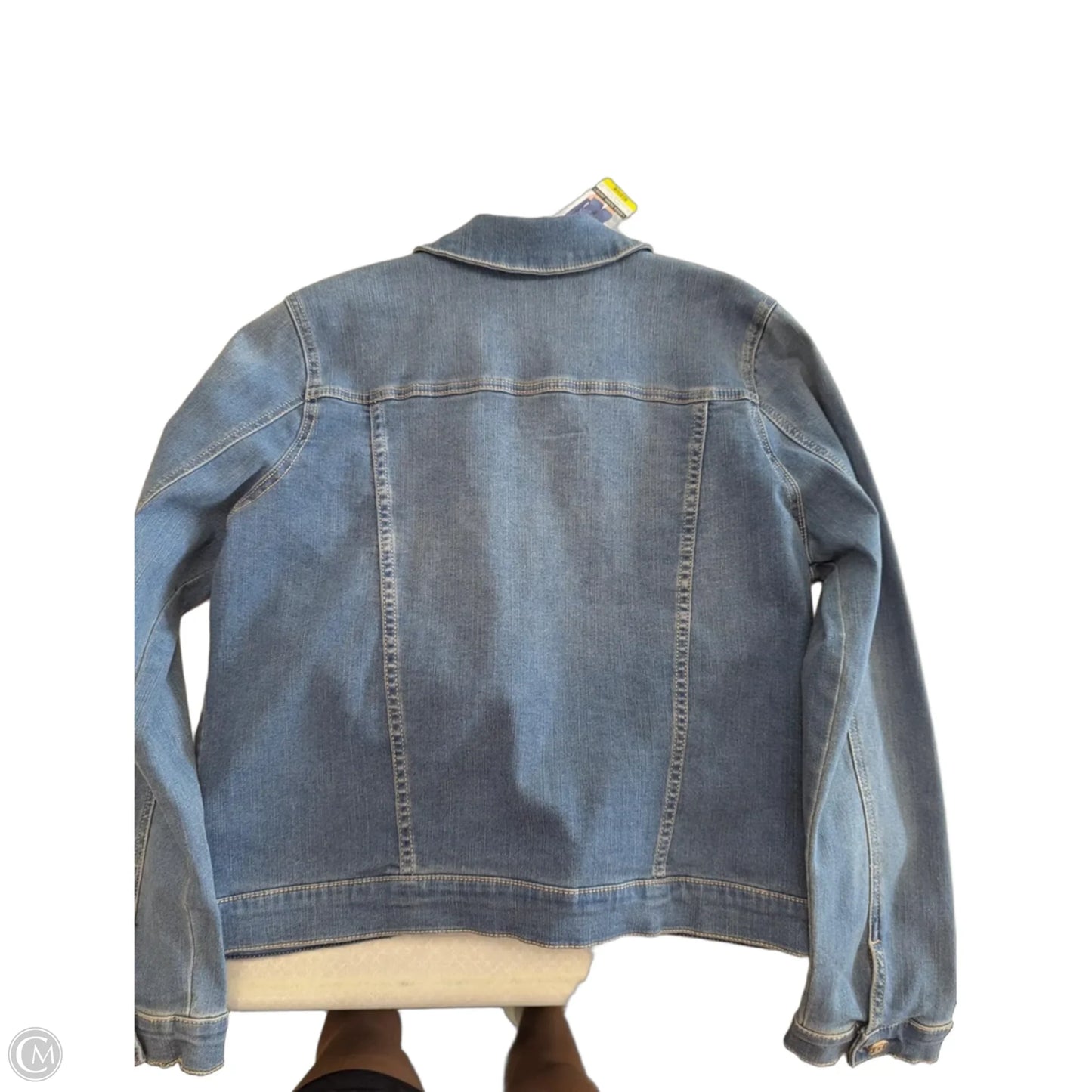 Jacket Denim By Seven 7 In Blue, Size: M