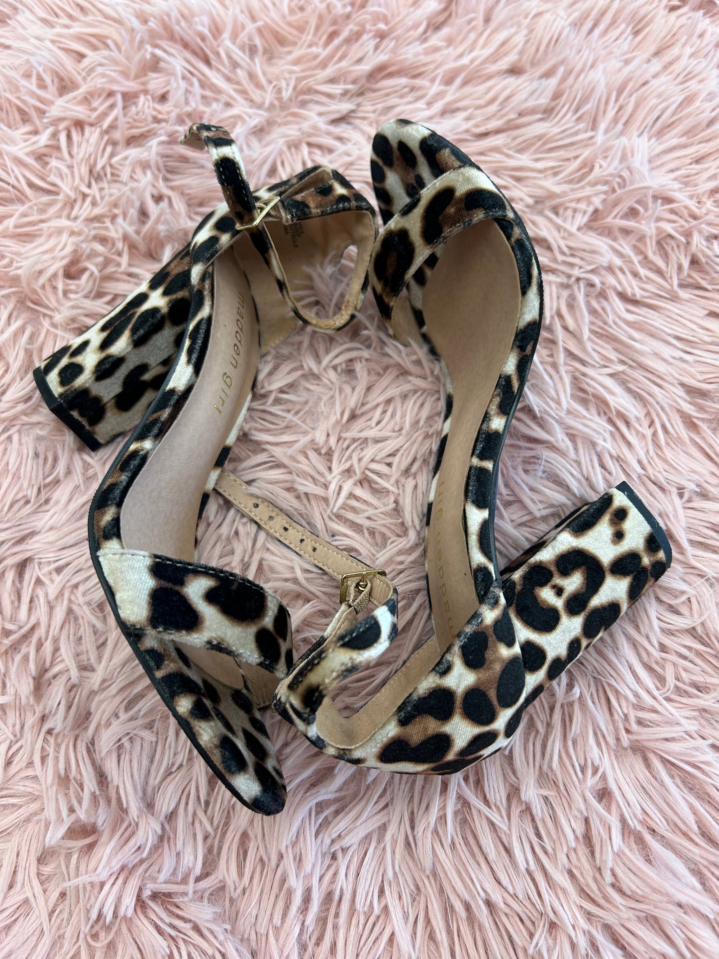 Shoes Heels Block By Madden Girl In Animal Print, Size: 6