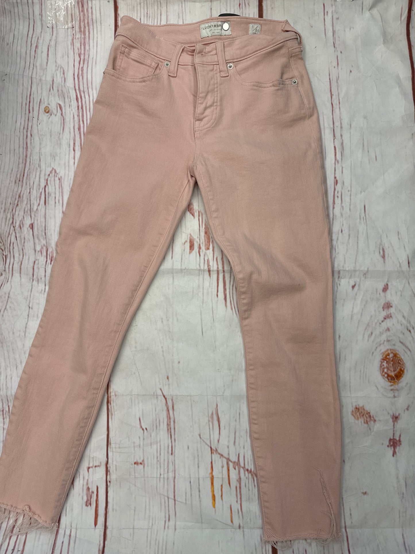 Jeans Skinny By Lucky Brand In Pink, Size: 2