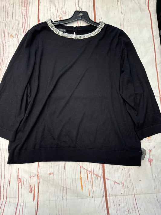 Top Long Sleeve By Talbots In Black, Size: Xl