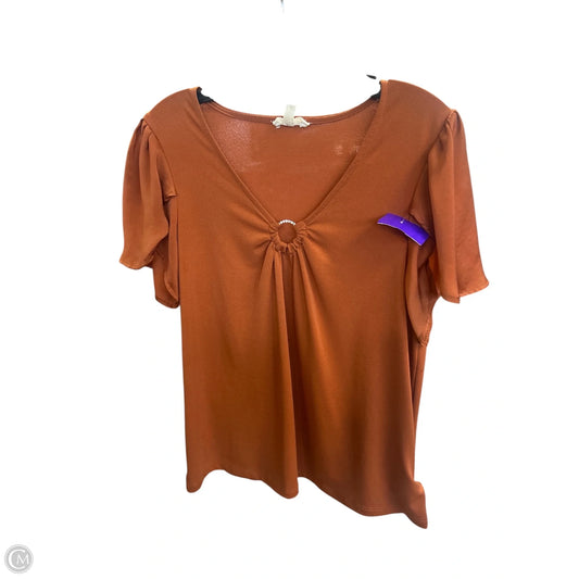 Top Short Sleeve By Clothes Mentor In Orange, Size: S