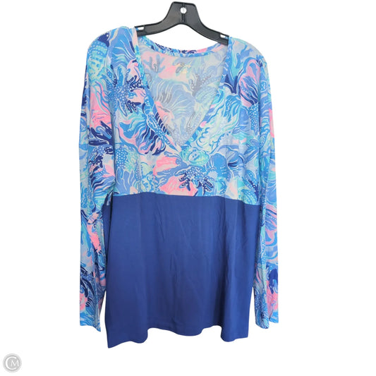 Top Long Sleeve Designer By Lilly Pulitzer In Multi-colored, Size: 2x