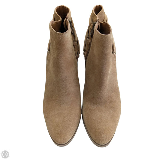Boots Ankle Flats By Clothes Mentor In Brown, Size: 8.5