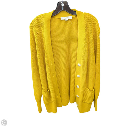 Cardigan By Loft In Yellow, Size: S