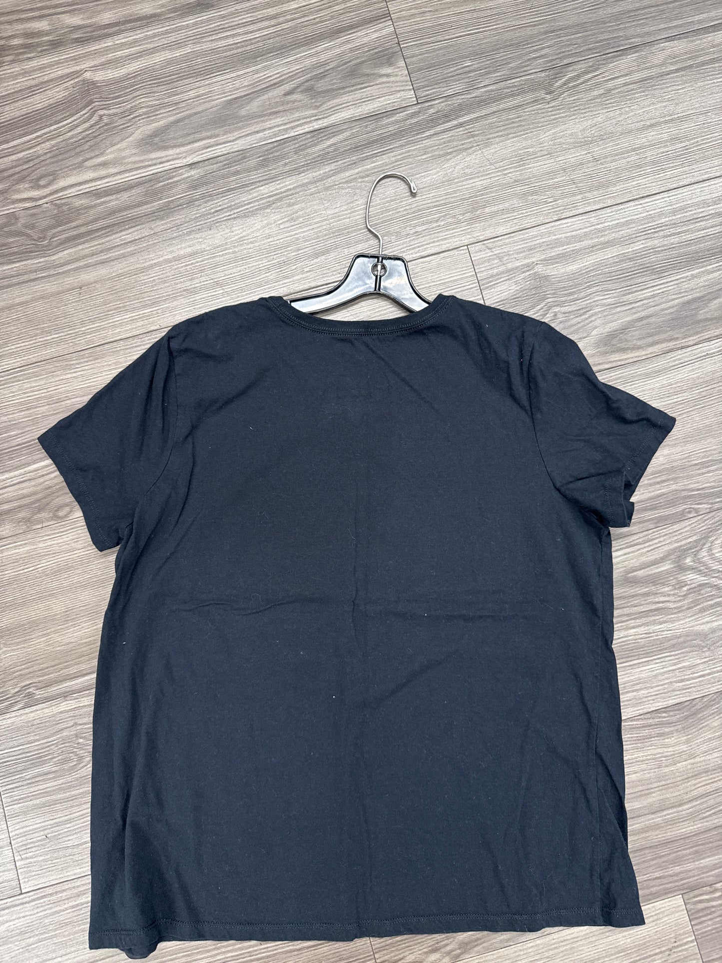 Top Short Sleeve By Clothes Mentor In Black, Size: Xl