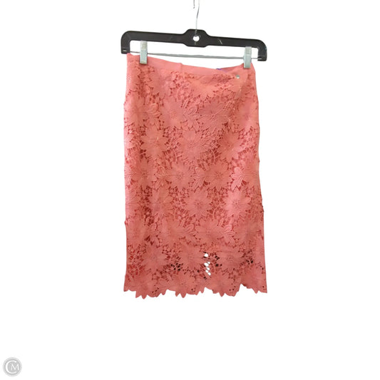 Skirt Midi By White House Black Market In Coral, Size: 0