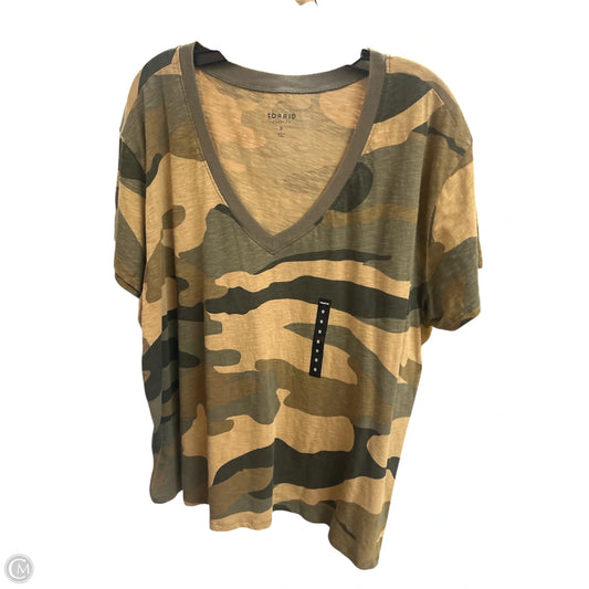 Top Short Sleeve By Clothes Mentor In Brown, Size: L