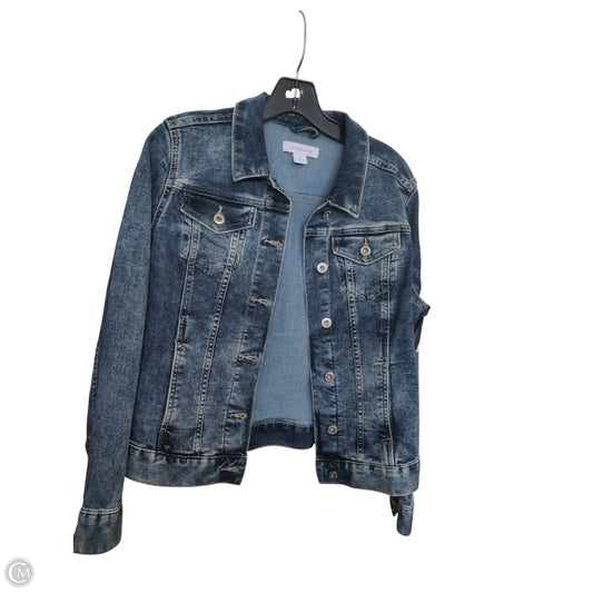 Jacket Denim By Liz Claiborne In Blue, Size: S