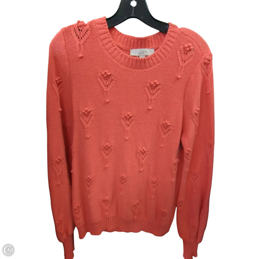 Sweater By Loft In Coral, Size: M