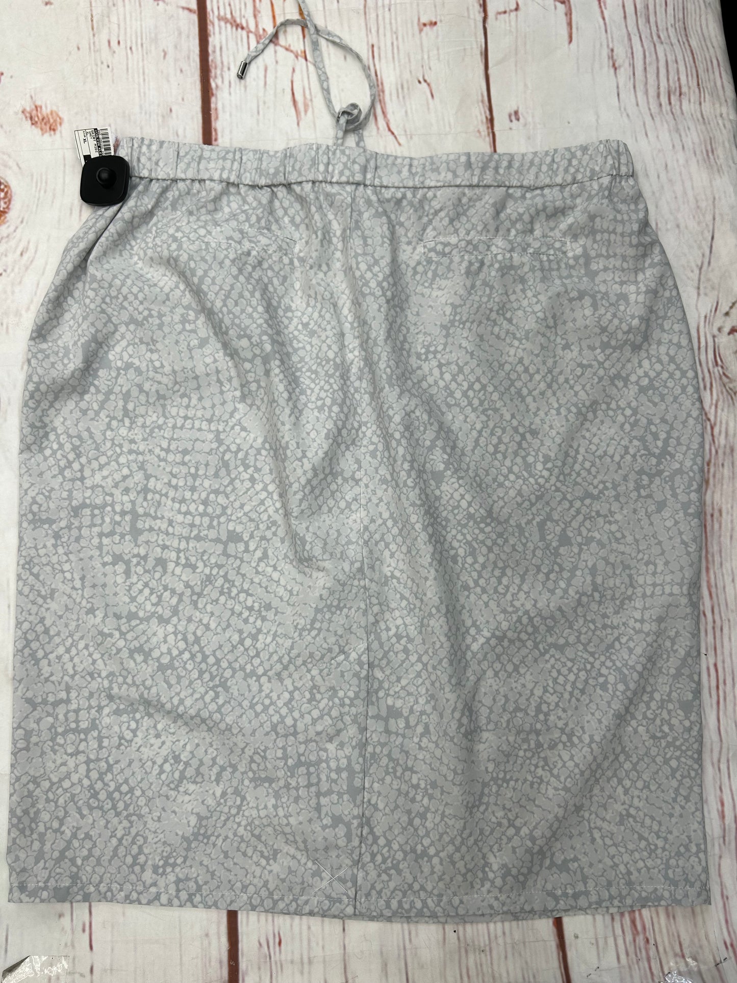 Skirt Midi By Calvin Klein In Grey, Size: Xl