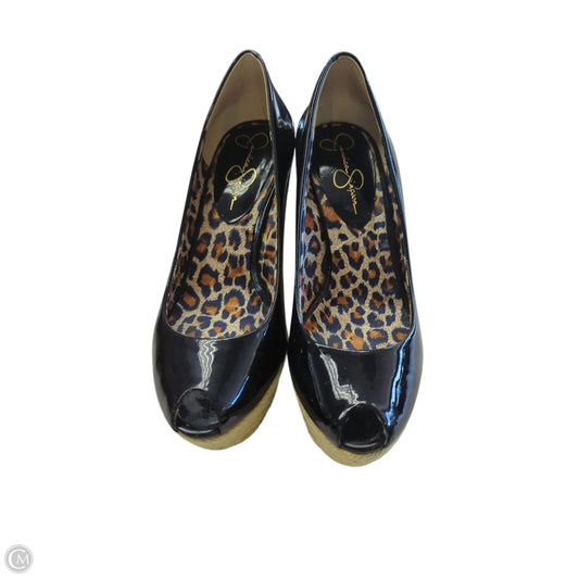 Shoes Heels Espadrille Wedge By Jessica Simpson In Black, Size: 7.5