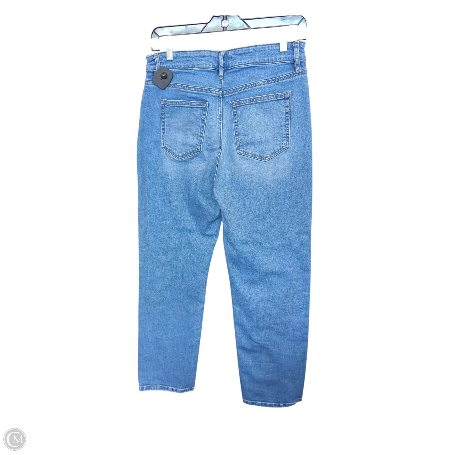 Jeans Straight By Loft In Blue Denim, Size: 4