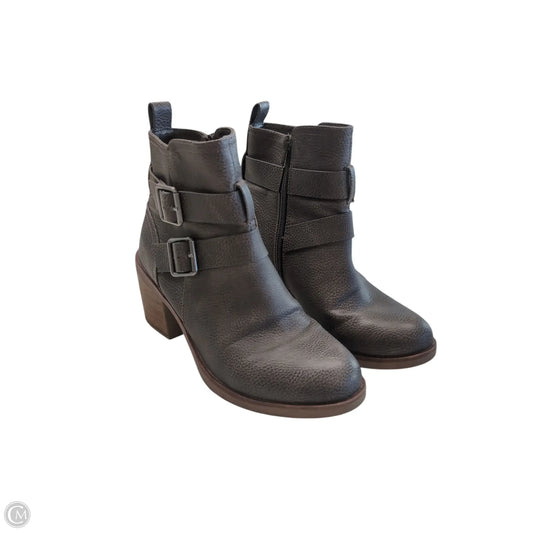 Boots Ankle Heels By Mia In Grey, Size: 7.5