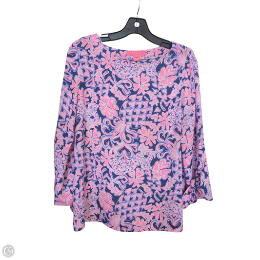 Top Long Sleeve Designer By Lilly Pulitzer In Multi-colored, Size: S