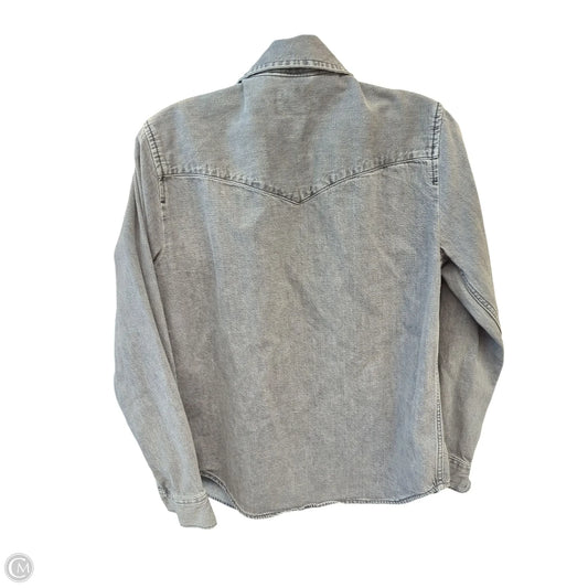 Top Long Sleeve By Levis In Grey, Size: S