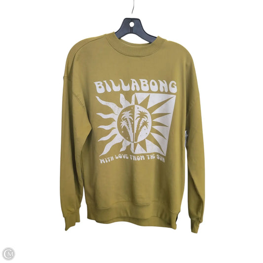 Sweatshirt Crewneck By Billabong In Green, Size: Xs
