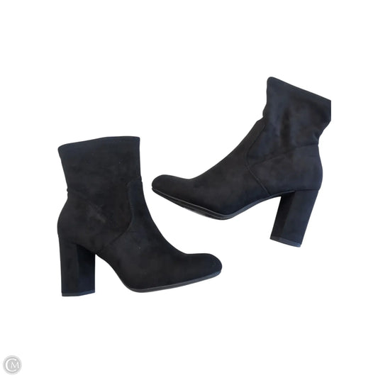 Boots Ankle Heels By Francesca's In Black, Size: 9