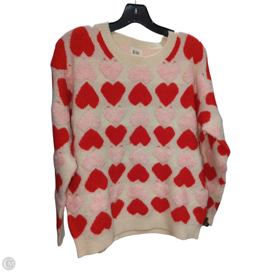 Sweater Cardigan By Clothes Mentor In White, Size: M