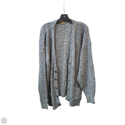 Sweater Cardigan By Clothes Mentor In Grey, Size: 2x