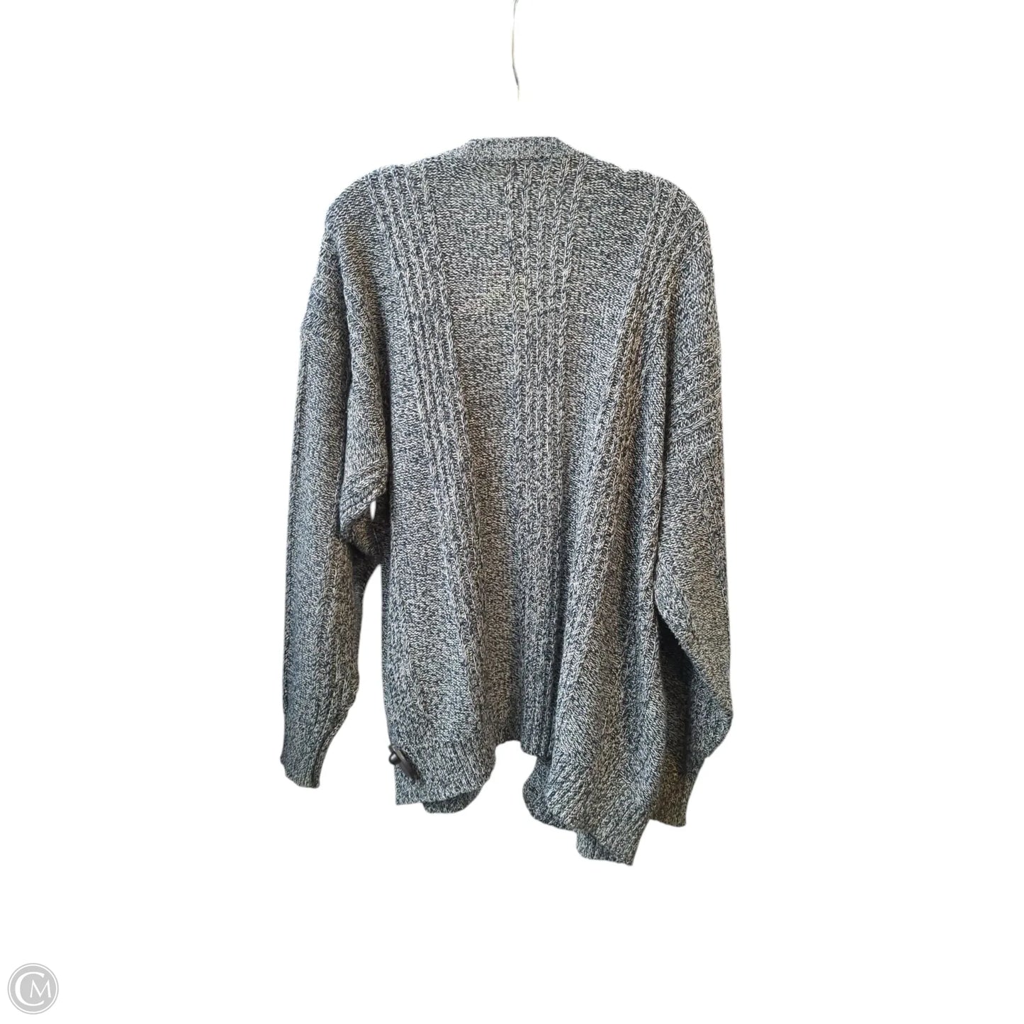 Sweater Cardigan By Clothes Mentor In Grey, Size: 2x