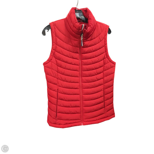 Vest Puffer & Quilted By Tommy Hilfiger In Red, Size: S