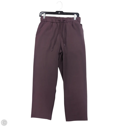 Athletic Pants By Lululemon In Maroon, Size: 6
