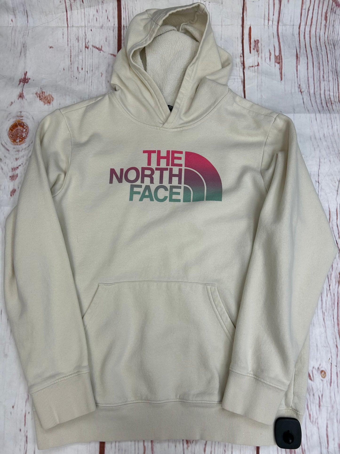 Sweatshirt Hoodie By North Face In Cream, Size: Xl