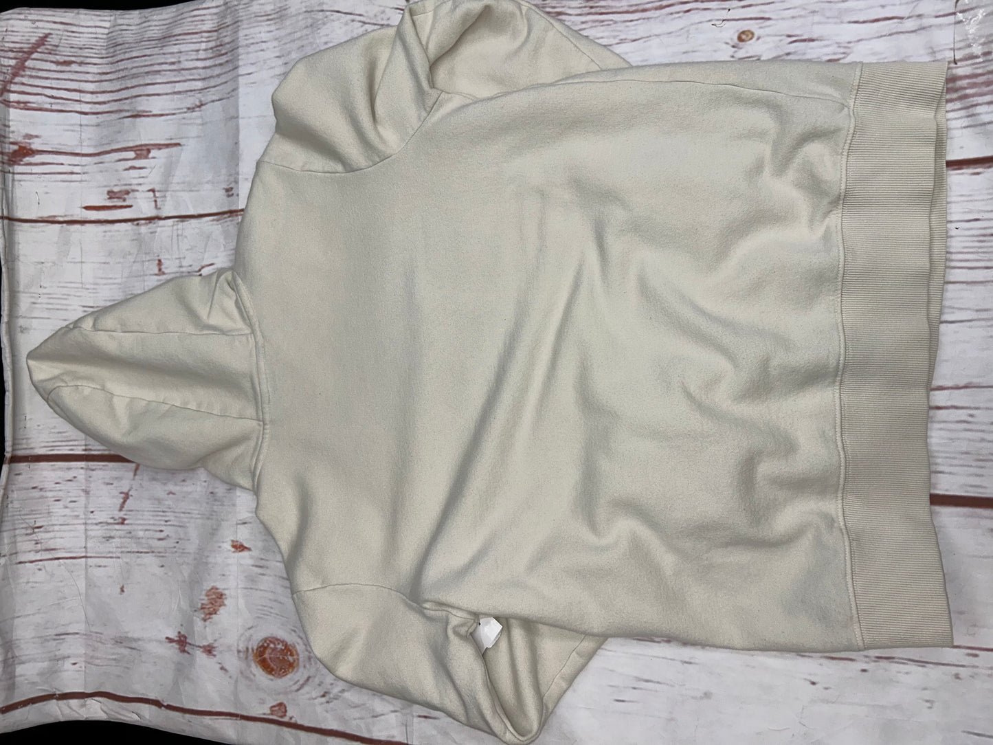 Sweatshirt Hoodie By North Face In Cream, Size: Xl