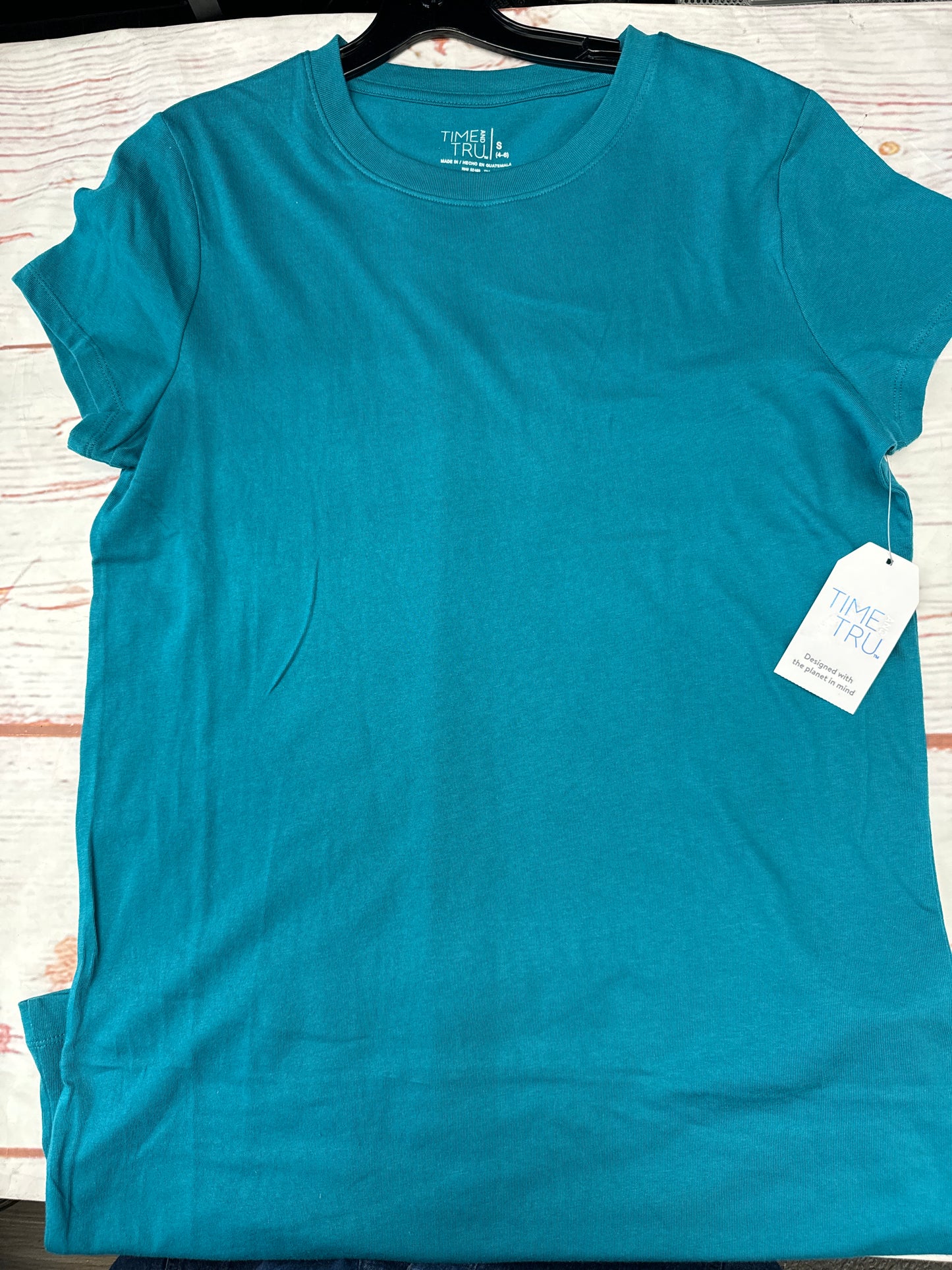 Dress Casual Short By Time And Tru In Teal, Size: S