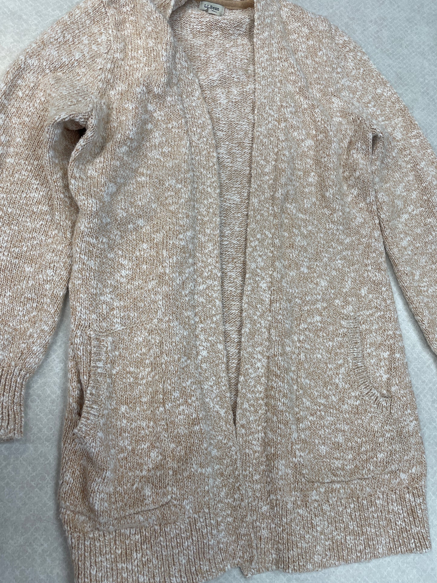 Cardigan By Ll Bean In Tan, Size: S