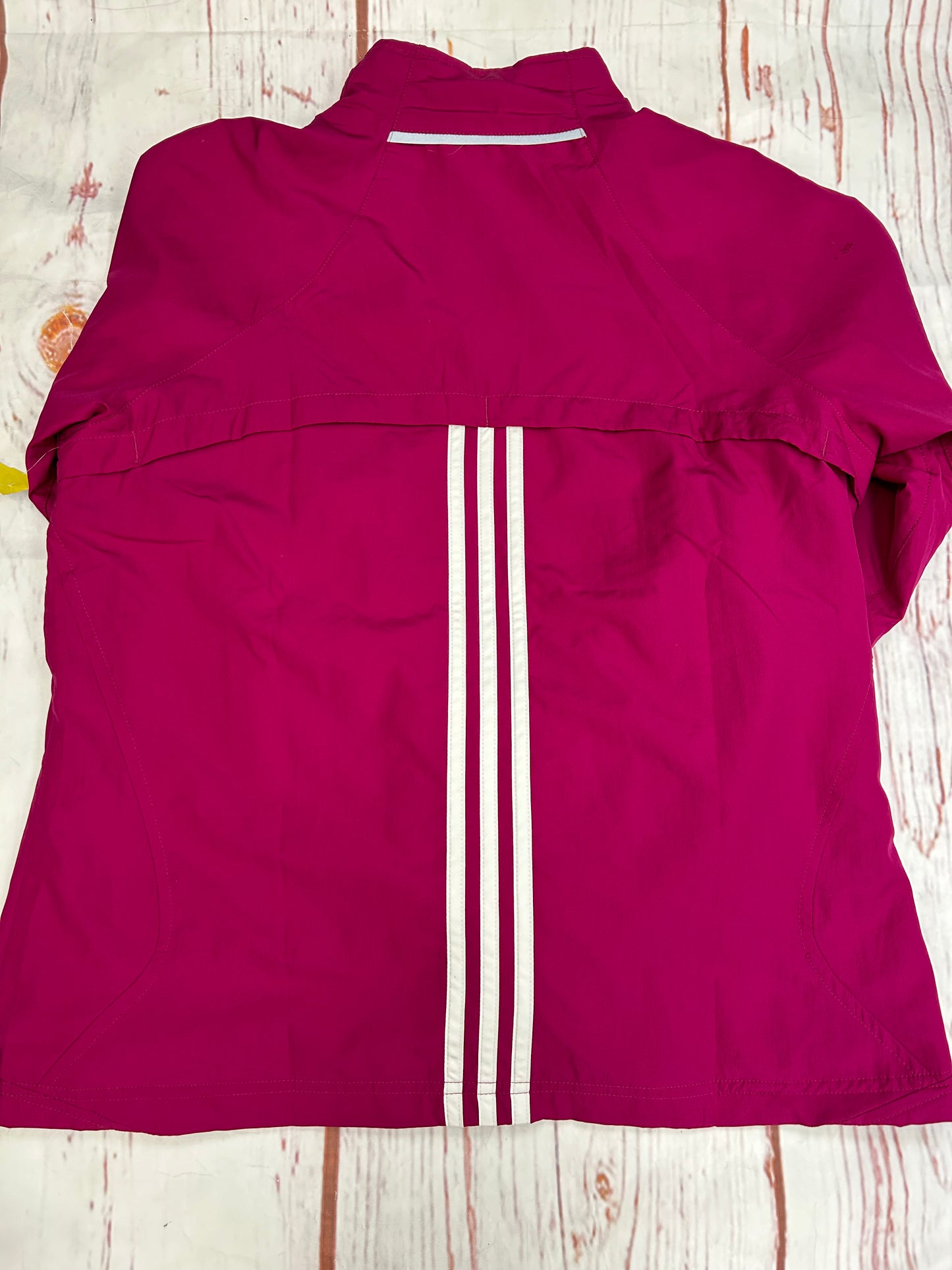 Jacket Windbreaker By Adidas In Magenta, Size: L