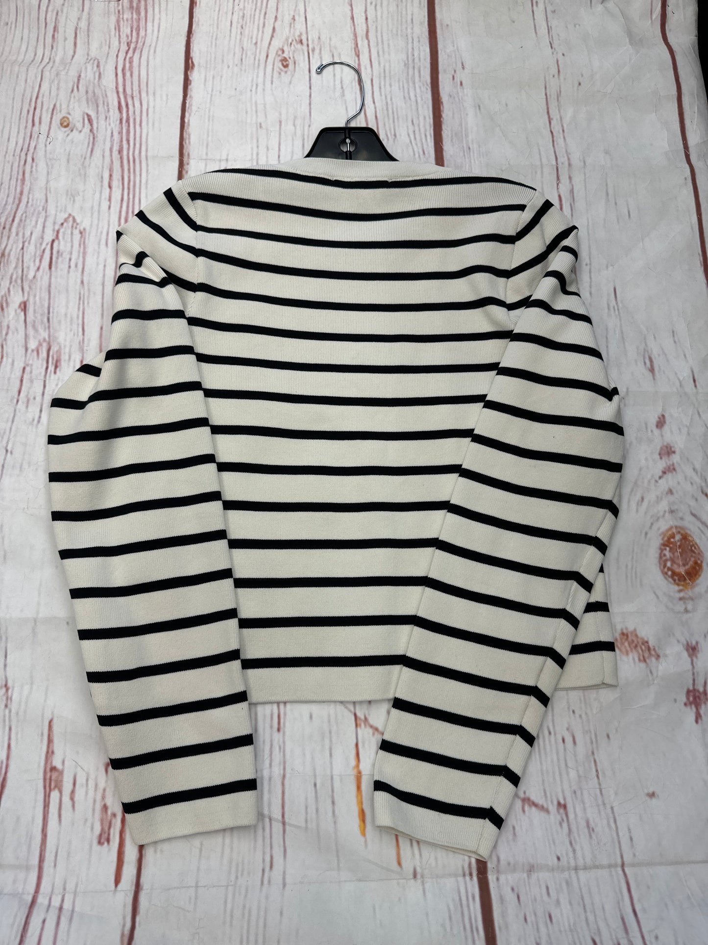 Top Long Sleeve By Clothes Mentor In Black White, Size: Xl