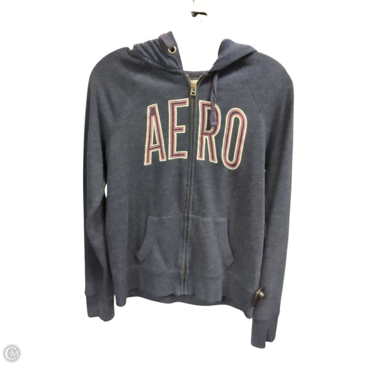 Jacket Fleece By Clothes Mentor In Navy, Size: S