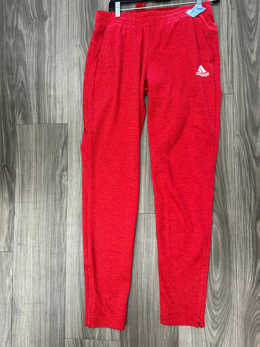 Athletic Pants By Adidas In Red, Size: S