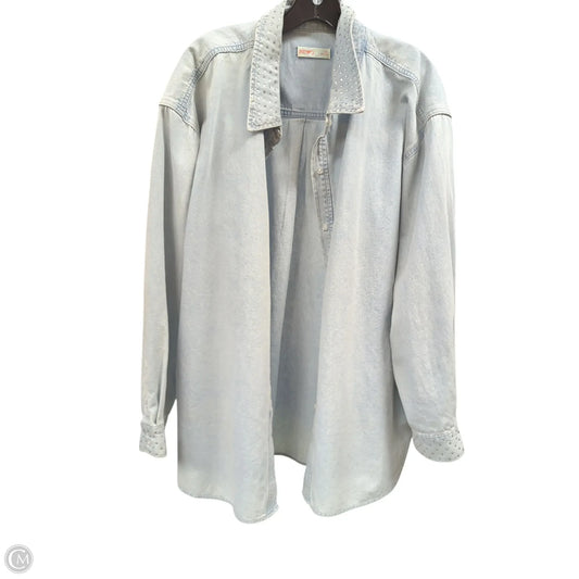 Jacket Other By Clothes Mentor In Blue, Size: 2x
