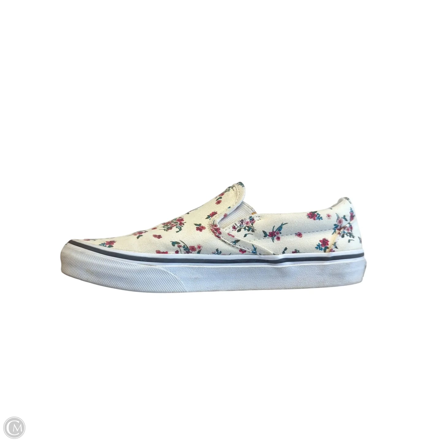 Shoes Flats By Vans In Floral Print, Size: 7