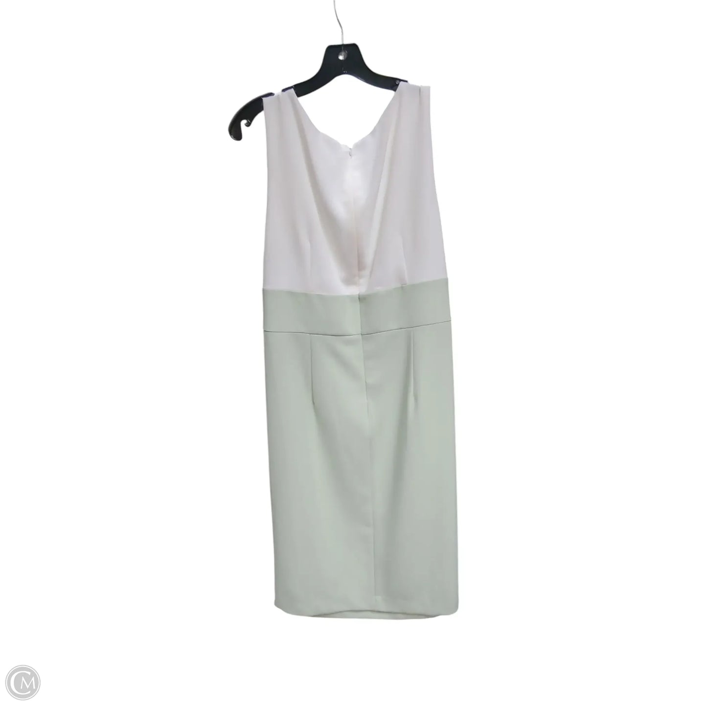 Dress Set 2pc By Studio 1 In Green & White, Size: 16