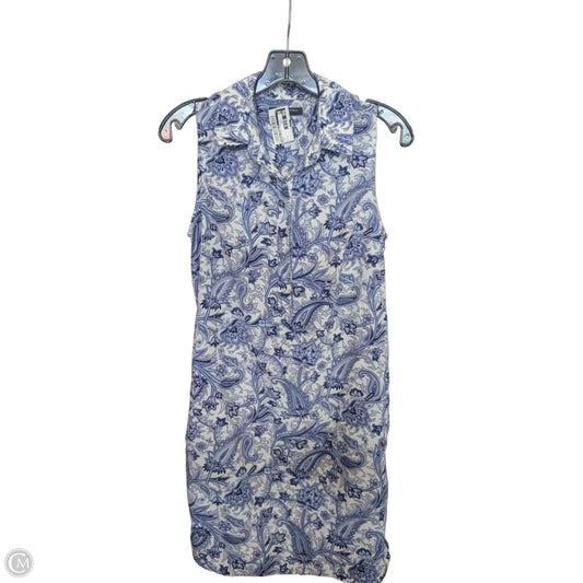 Dress Casual Midi By Banana Republic In Blue, Size: 2