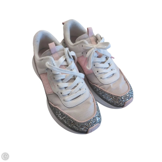 Shoes Designer By Kate Spade In Pink & Silver, Size: 8