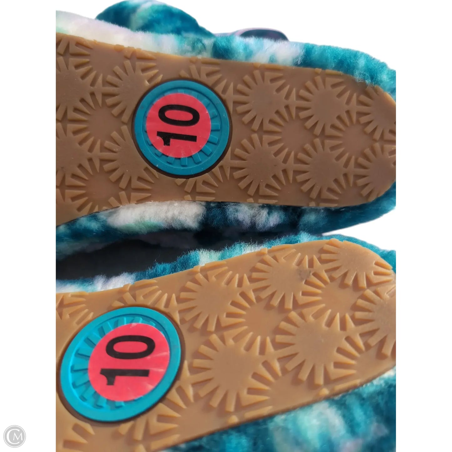 Sandals Designer By Ugg In Multi-colored, Size: 10