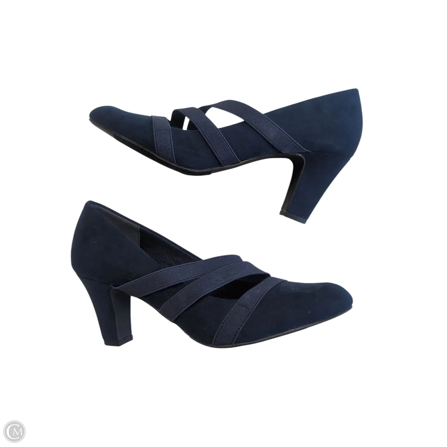 Shoes Heels Block By Easy Street In Blue, Size: 9