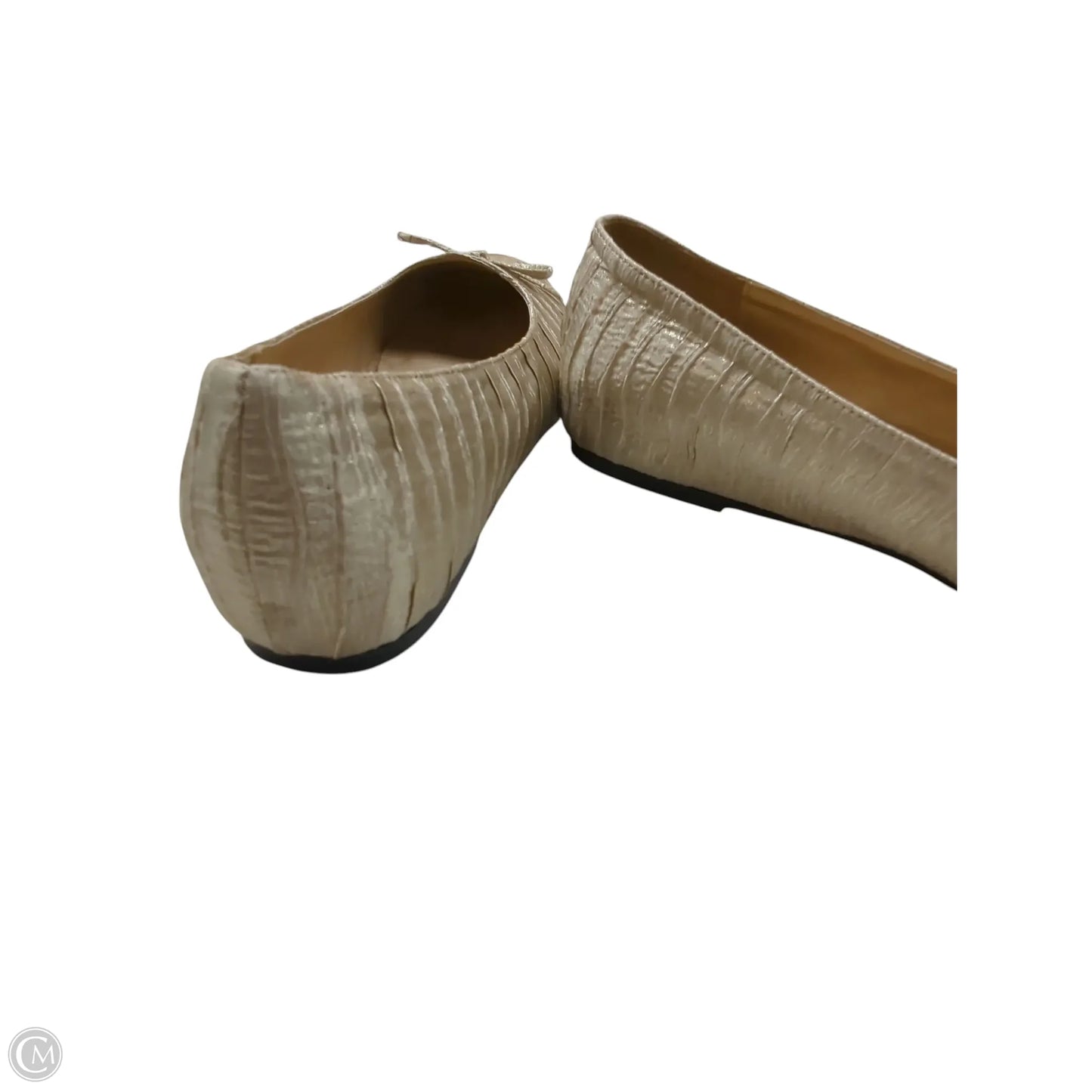 Shoes Flats By Clothes Mentor In Beige, Size: 10