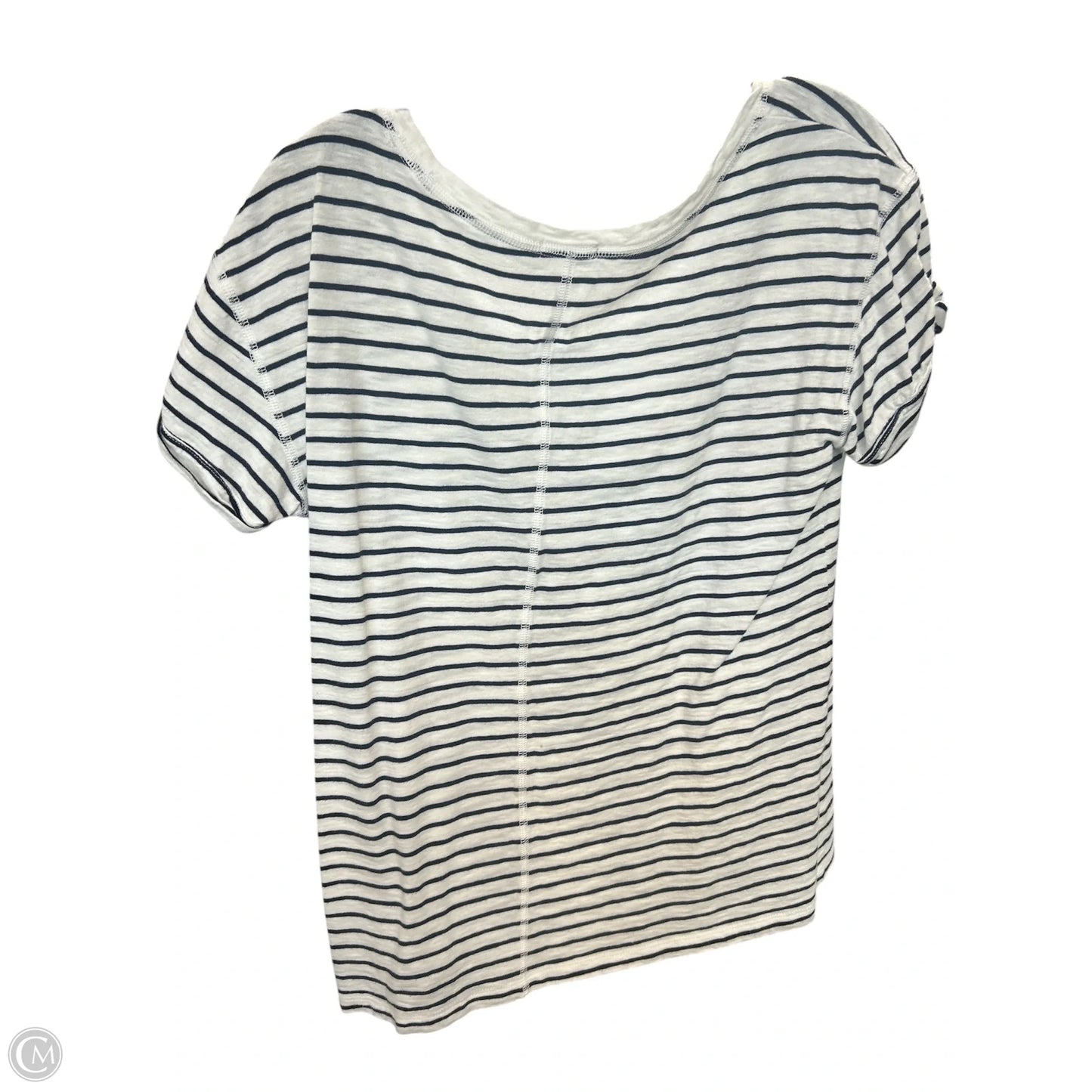 Top Short Sleeve By Gap In Striped Pattern, Size: S